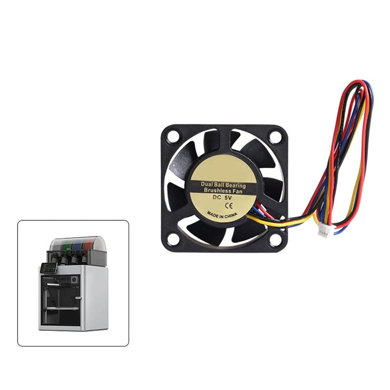 4010 مروحة تبريد تيار مستمر 5 فولت سرعة عالية 4000 دورة في الدقيقة محمل كريات مزدوج لطابعة ثلاثية الأبعاد P1 لوحة رئيسية للمختبر - Image 2